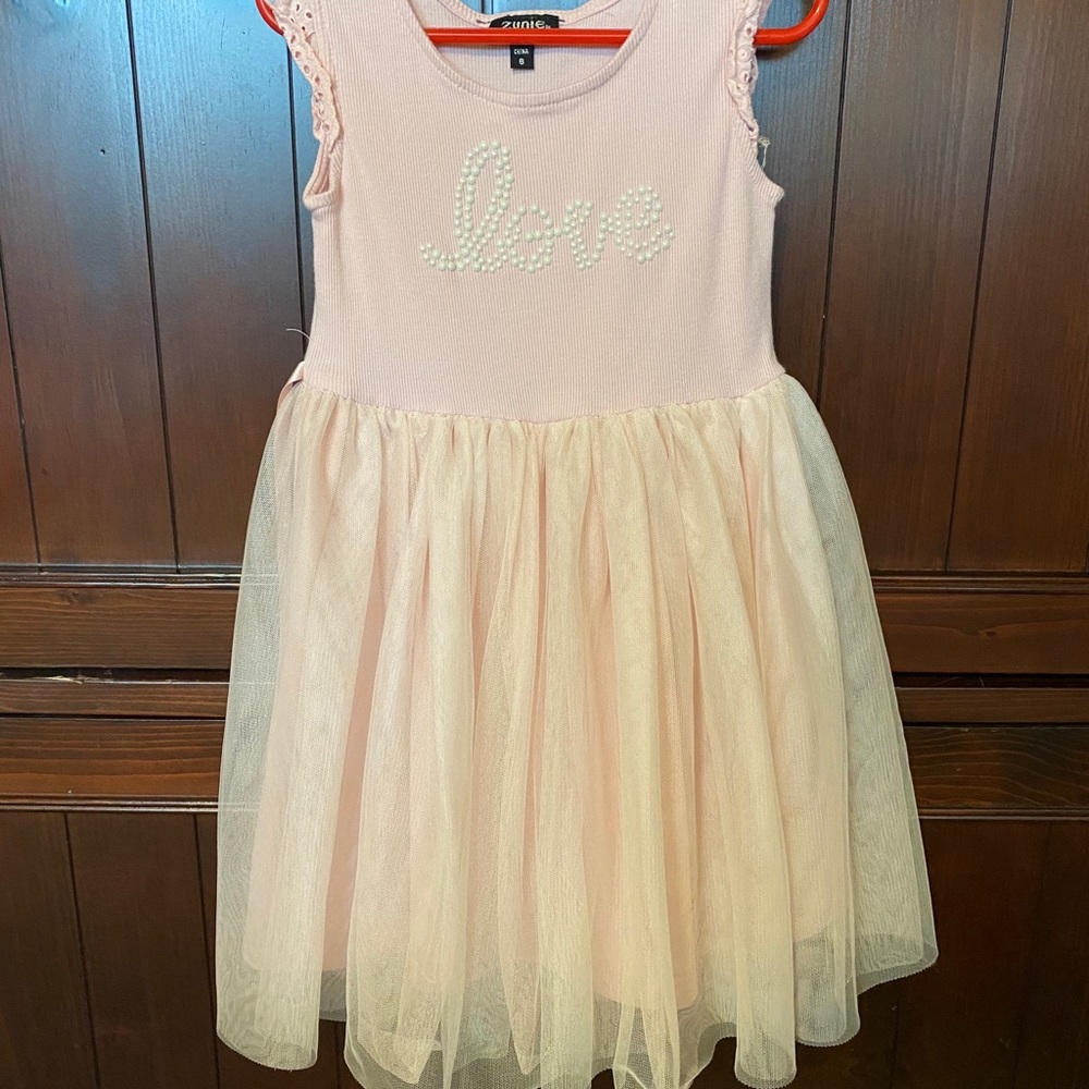 Soft Pink Tulle dress, “Love”